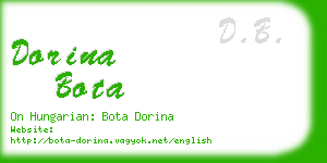 dorina bota business card